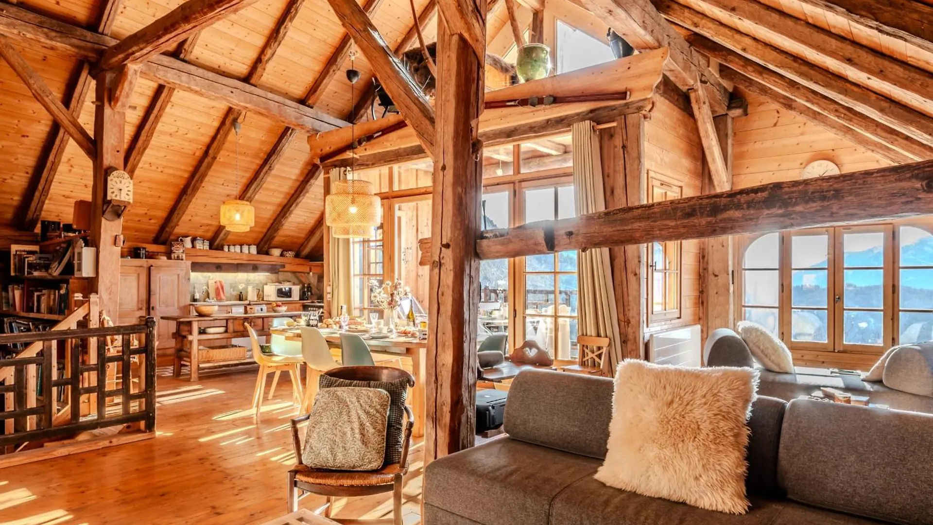 Slow Chalet De L'Ourse - Charming Old Chalet Stunning View Sauna Pets Ok Serraval
