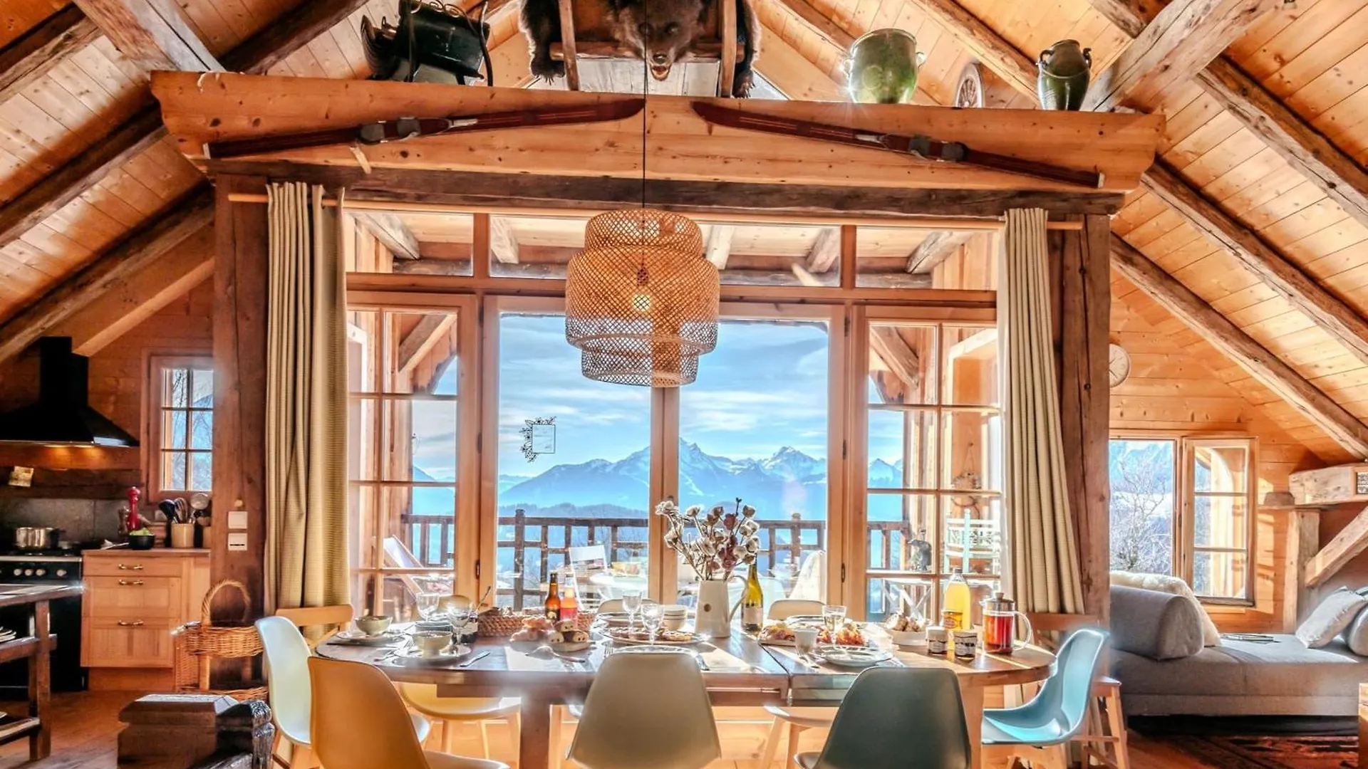 Slow Chalet De L'Ourse - Charming Old Chalet Stunning View Sauna Pets Ok Serraval