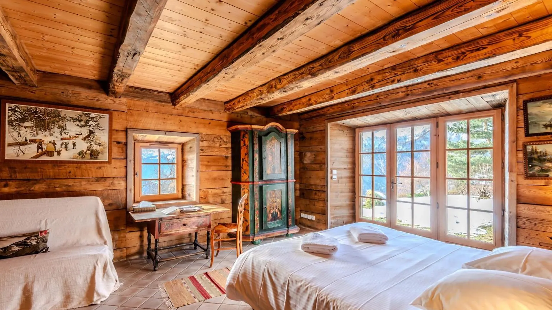Slow Chalet De L'Ourse - Charming Old Chalet Stunning View Sauna Pets Ok Serraval