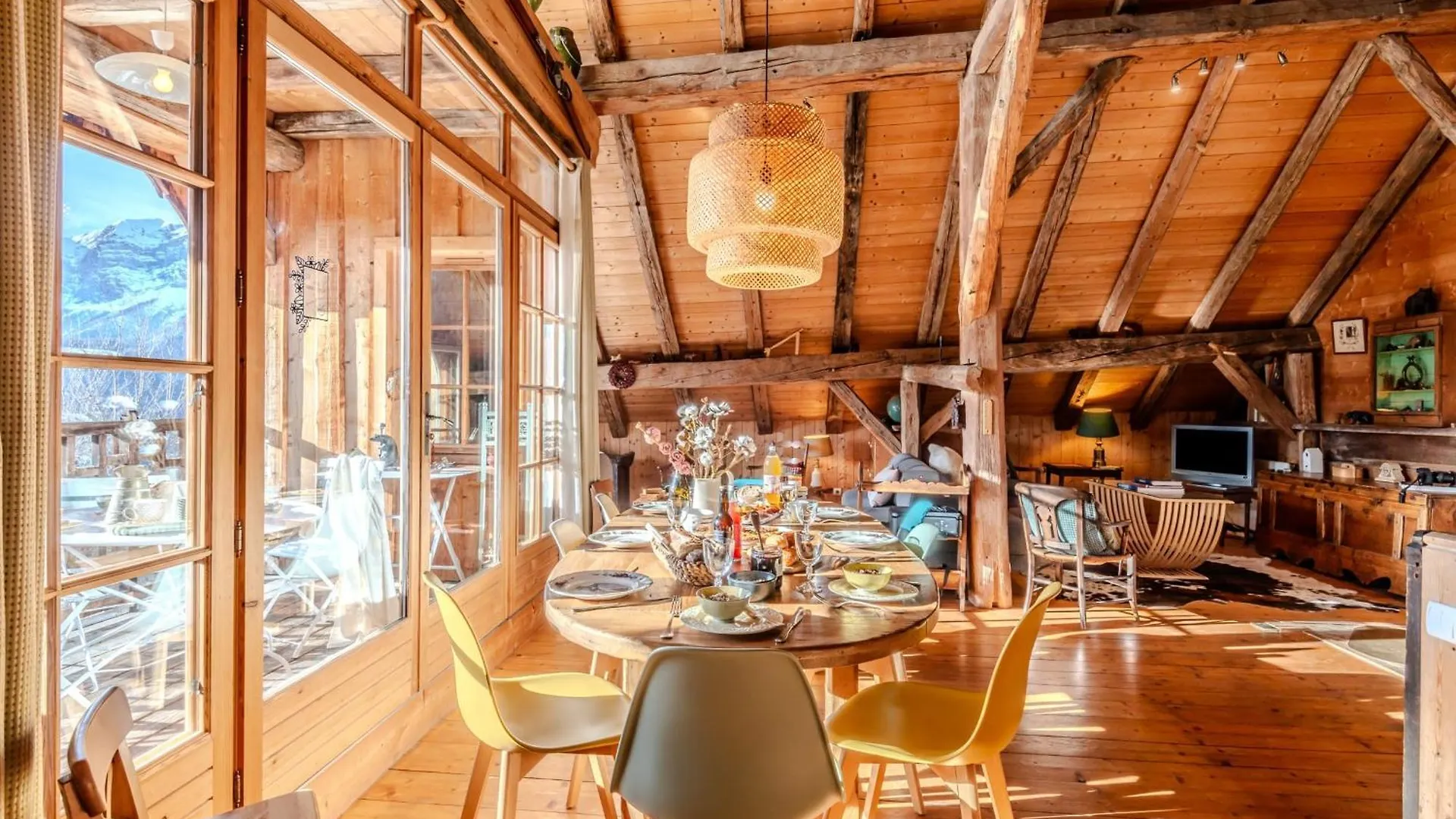 Slow Chalet De L'Ourse - Charming Old Chalet Stunning View Sauna Pets Ok Serraval 0*,